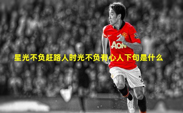 星光不负赶路人时光不负有心人下句是什么
